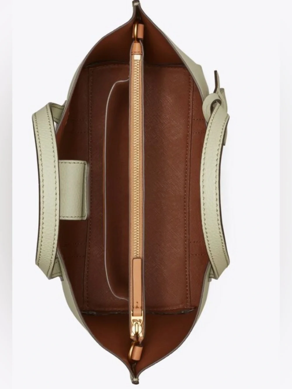 TORY BURCH PERRY PICK-STITCH SMALL TRIPLE-COMPARTMENT TOTE CROSSBODY